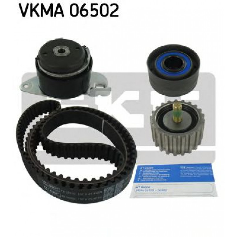 VKMA 06502 SKF Комплект (ремінь+ролики)